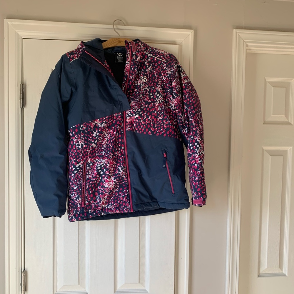 Dare2b Kids Puffer Jacket - Navy and Pink